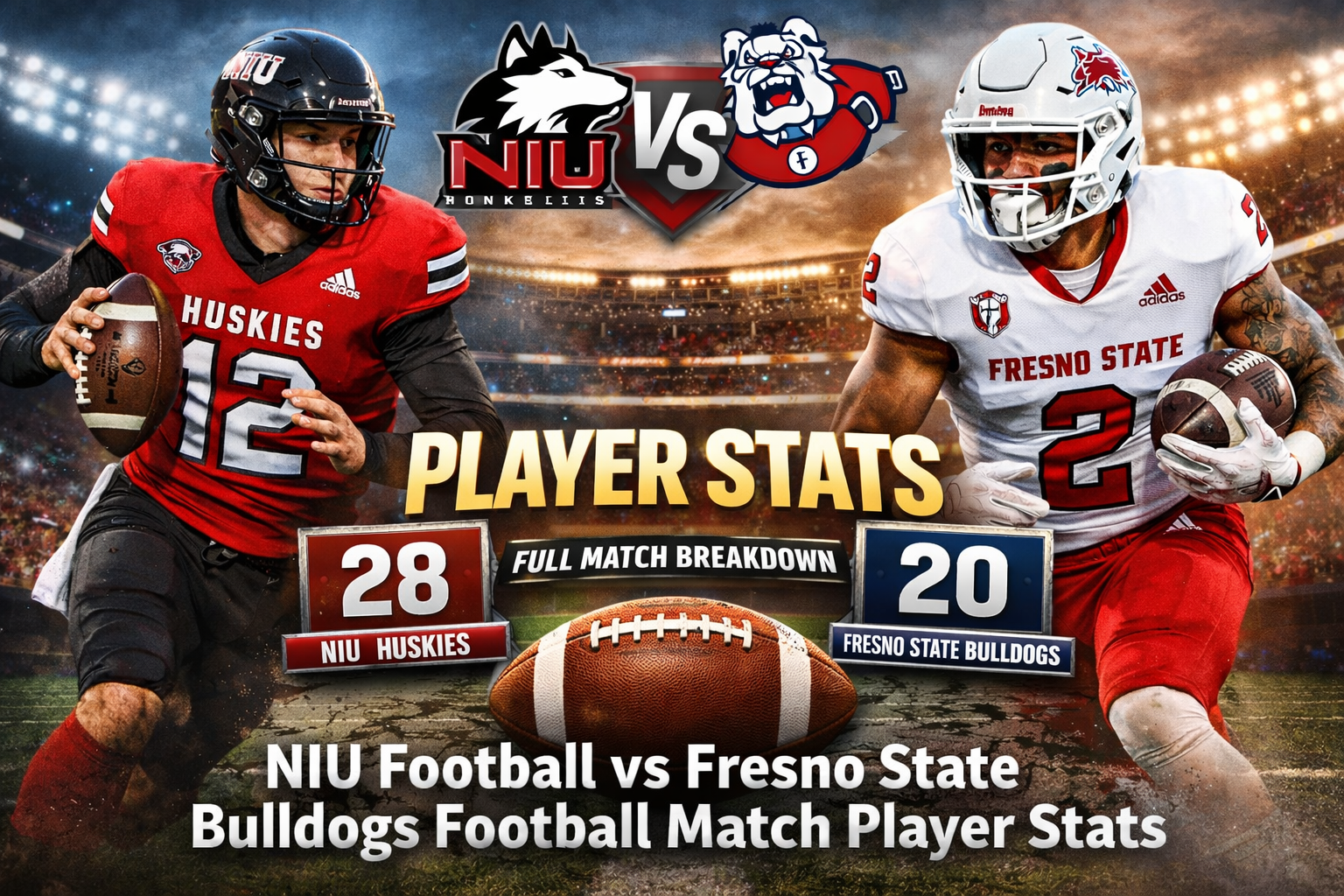 NIU Football vs Fresno State Bulldogs